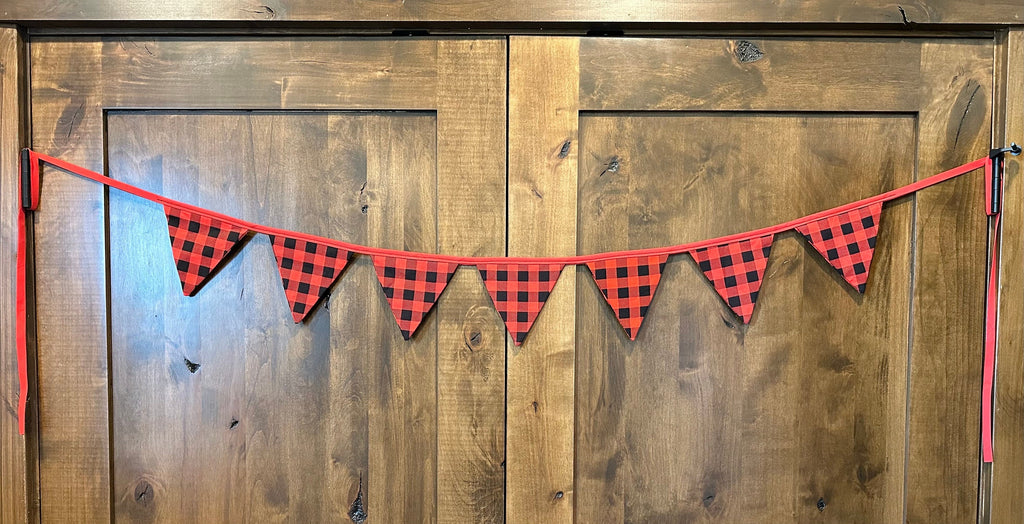 Buffalo Check Fabric Banner
