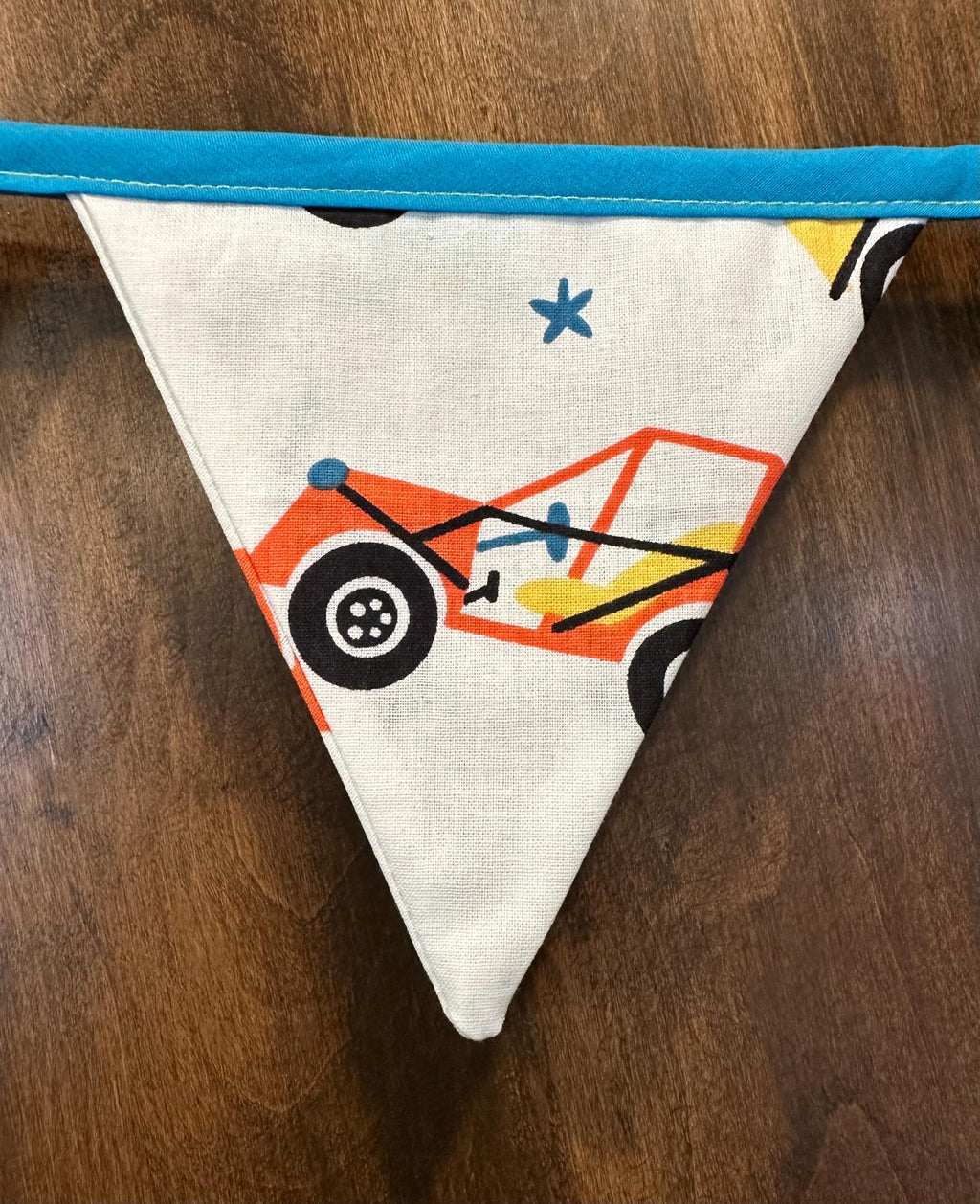 Race Car Fabric Banner