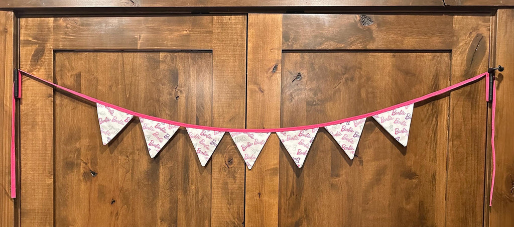 Barbie Fabric Banner