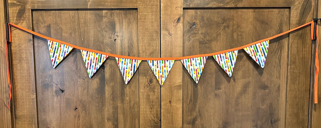 Crayons Classroom Fabric Banner