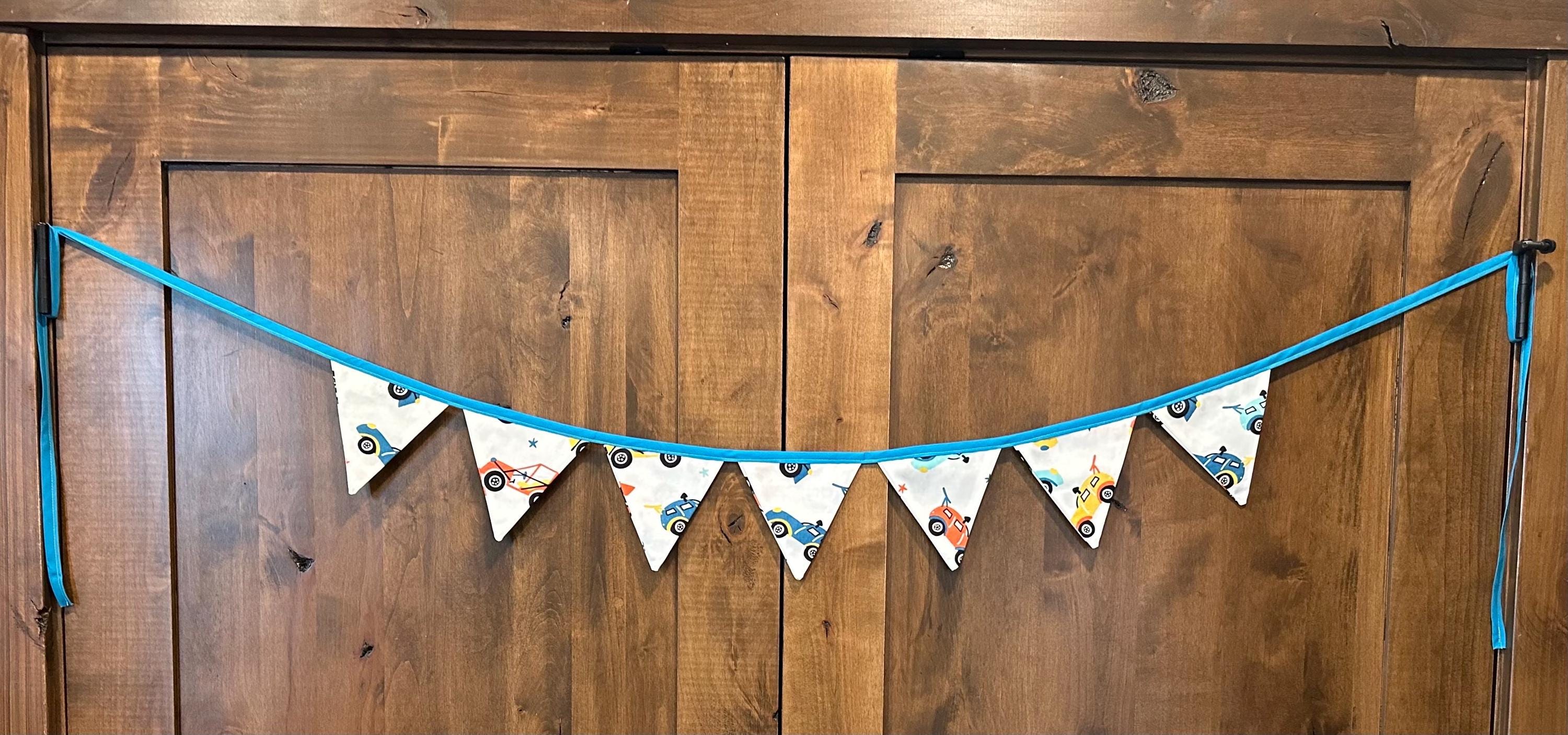 Race Car Fabric Banner