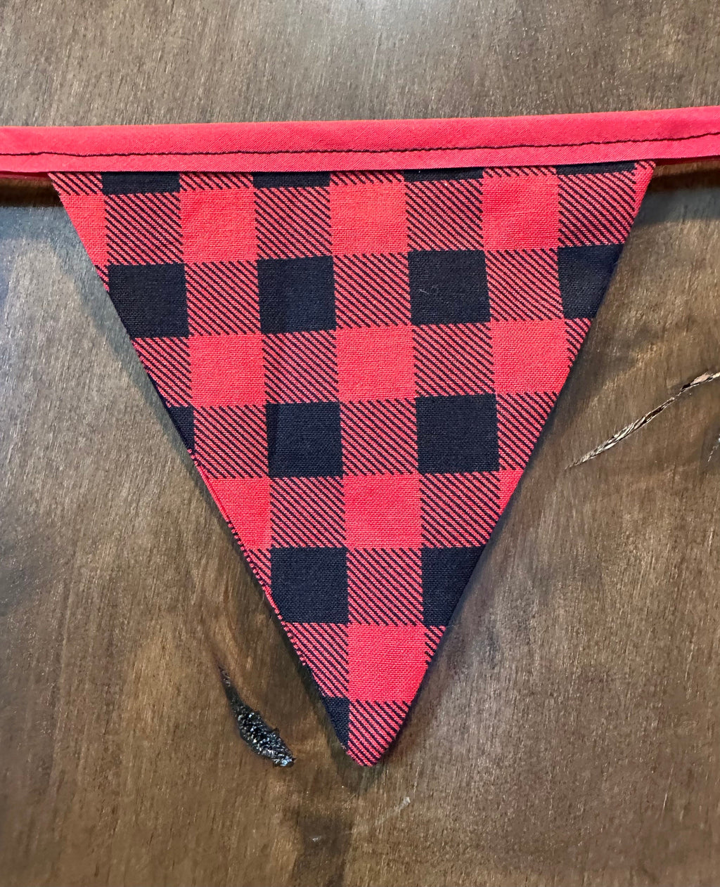Buffalo Check Fabric Banner