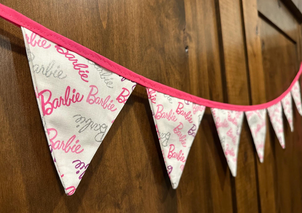 Barbie Fabric Banner
